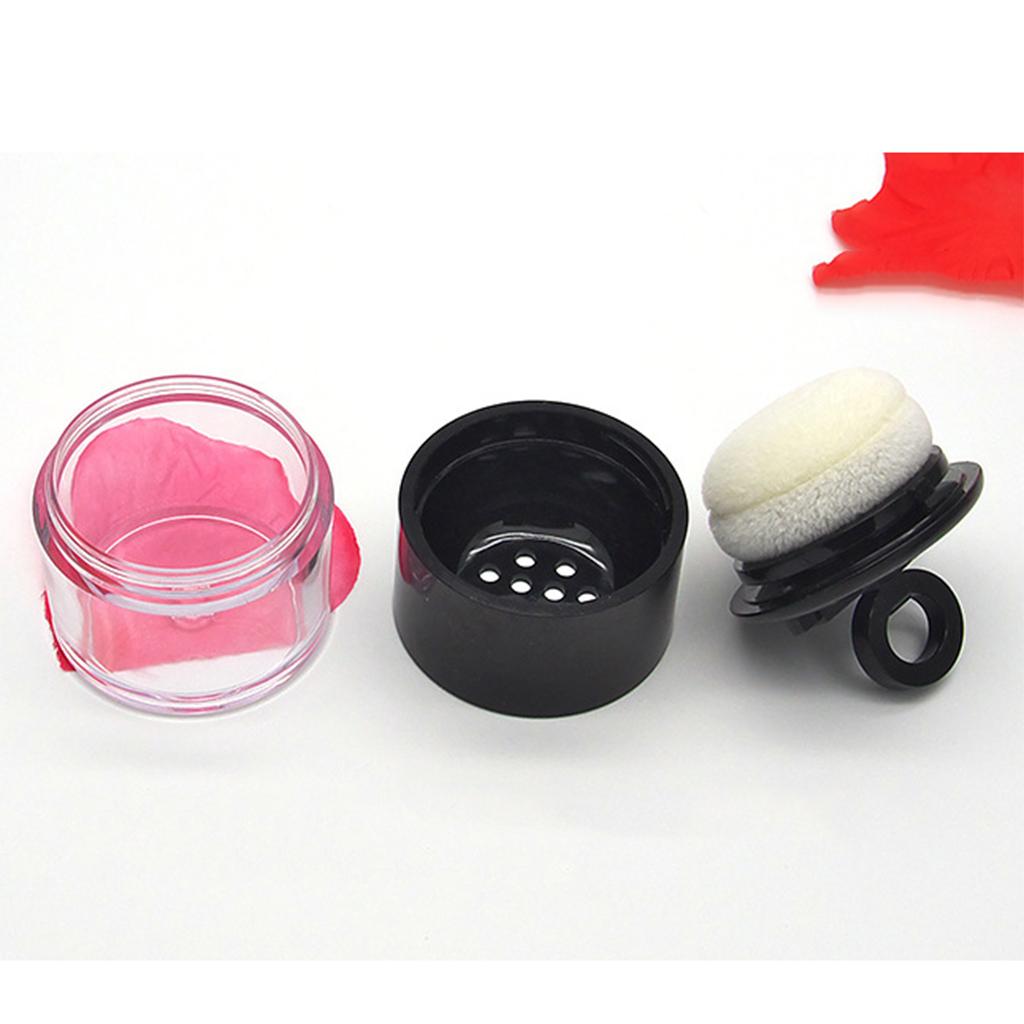 10G Empty Makeup Loose Powder Blush Case Refillable Cosmetic Container Jar with Puff and Sifter