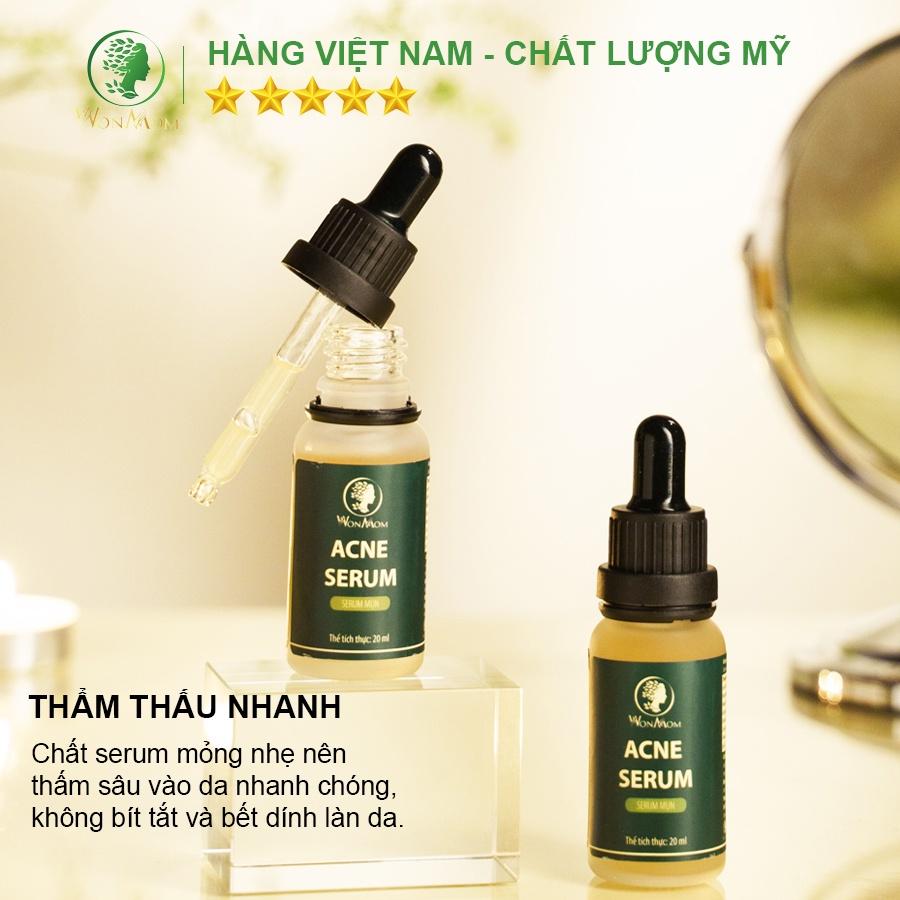 Bộ làm sạch da và tạm biệt mụn Wonmom ( 1 Sữa rửa mặt + 1 Serum mụn )