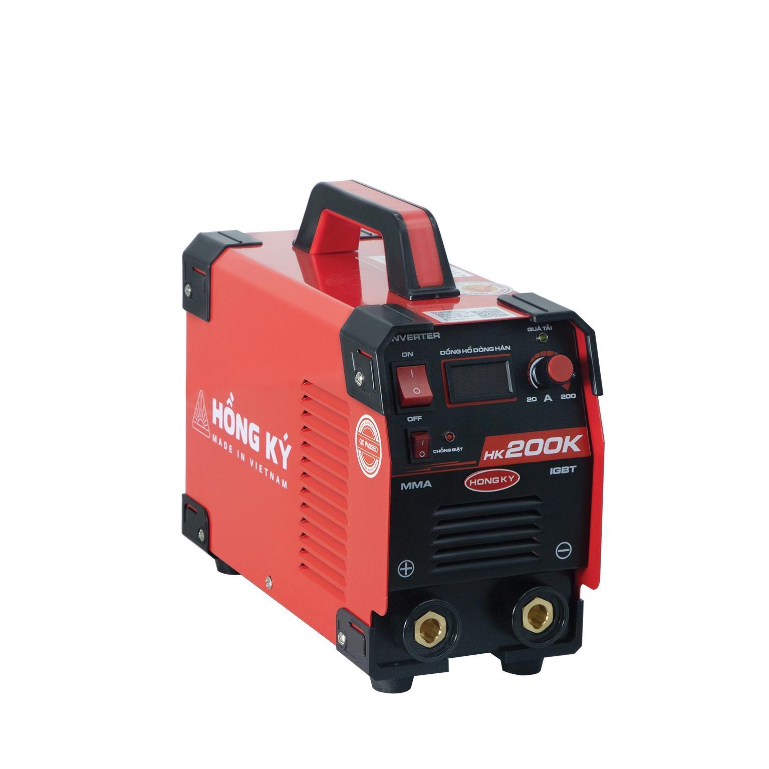 MÁY HÀN QUE ĐIỆN TỬ MMA INVERTER 200A 220V (1.6-3.2MM) HỒNG KÝ HK200K - HÀNG CHÍNH HÃNG