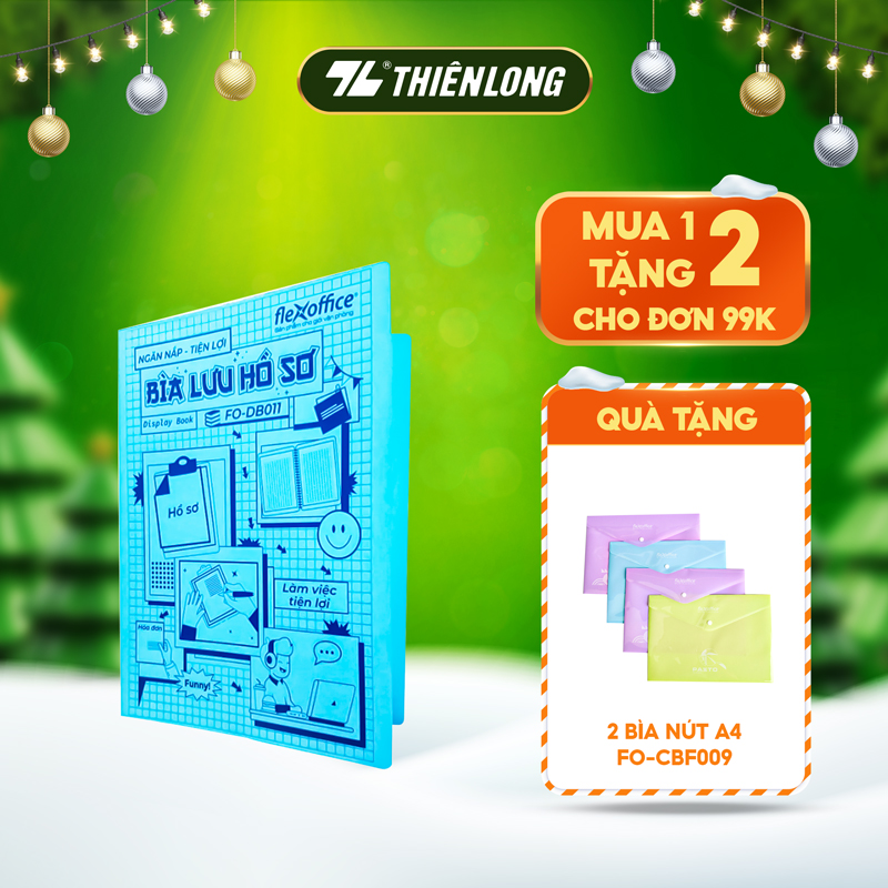Bìa hồ sơ 20 lá Thiên Long Flexoffice FO-DB011