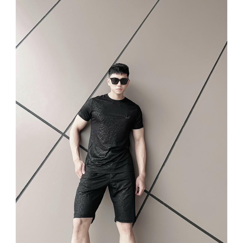 SET, BỘ HÈ ĐŨI 3 LÁ LOGO THÊU