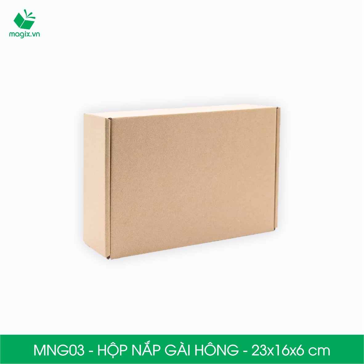 MNG03 - 23x16x6cm - Combo 20 hộp nắp gài hông - Thùng carton đóng hàng
