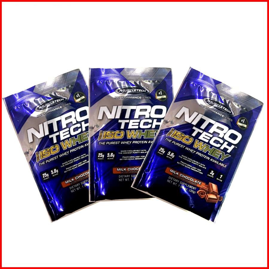 Gói mẫu dùng thử 1 lần dùng - Nitro tech Iso Whey - Hãng Muscletech