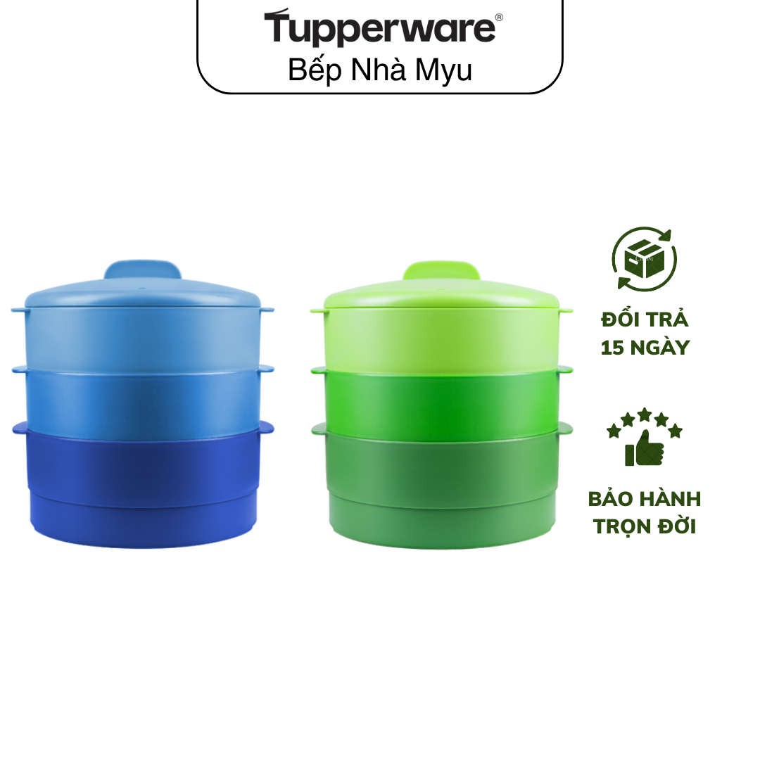 Xửng Hấp Tupperware 3 Tầng Steam It - Hàng Chính Hãng
