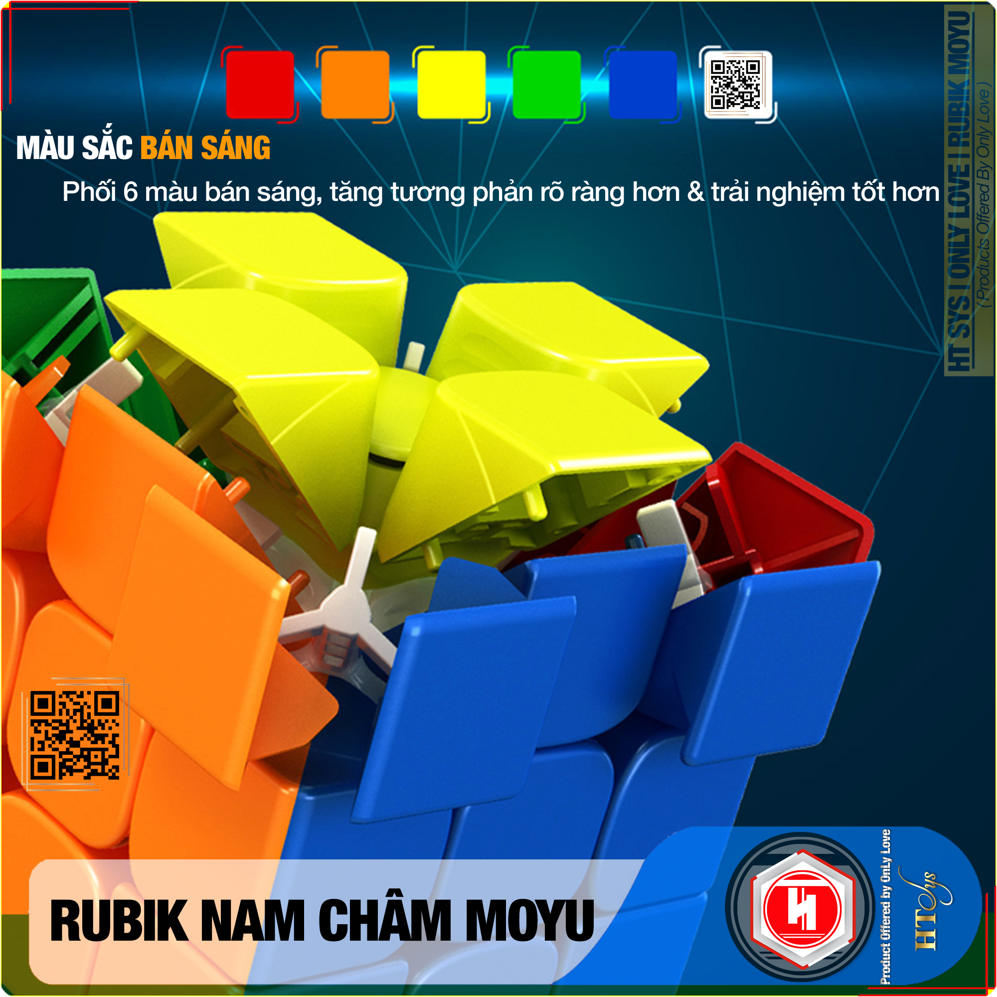 Rubik Moyu RS2M/RS3M/RS4M-Nam Châm Từ Tính Stickerless 2020 - Đồ Chơi Trí Tuệ Rubik Nam Châm Phát Triển Kỹ Năng