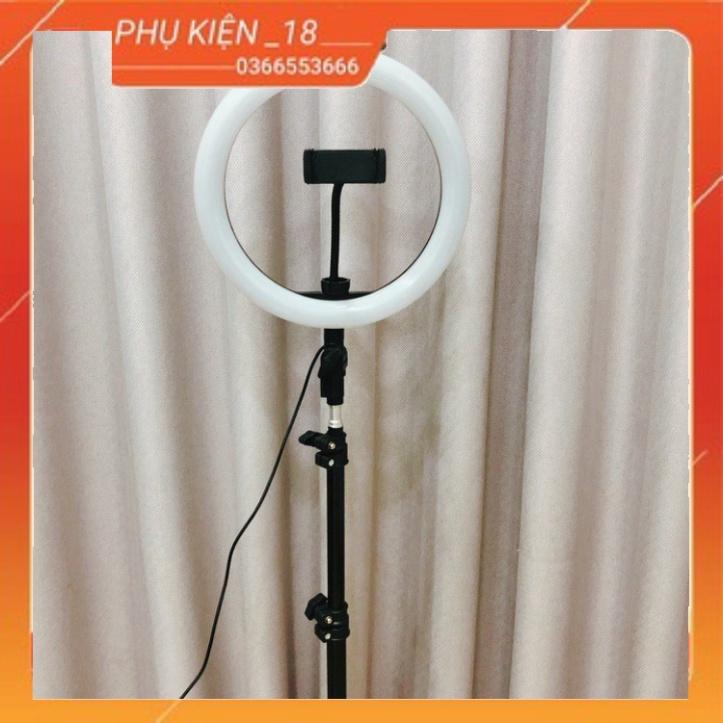 Đèn livestream led ring 26 cm và chân đứng thép live spa studio