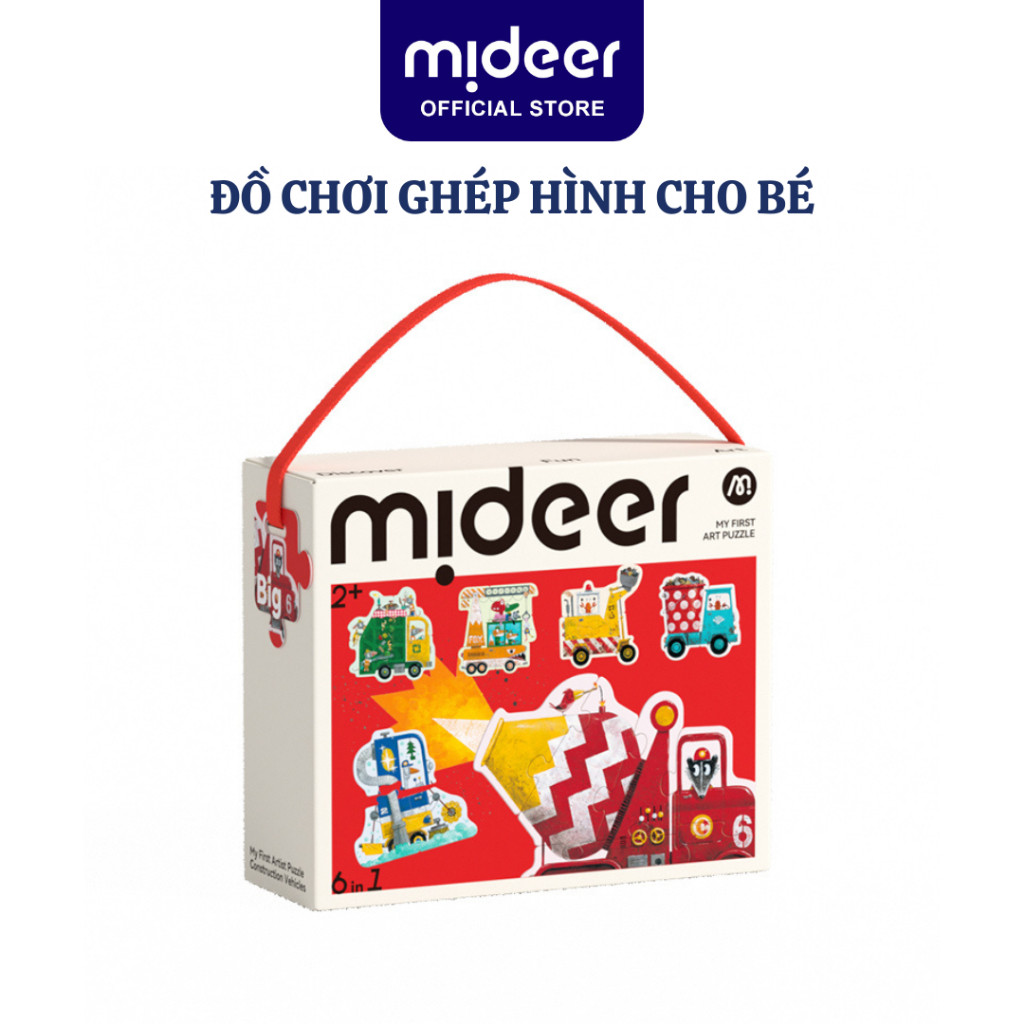Đồ Chơi Ghép Hình Cho Bé Mideer My First Puzzle Busy Building