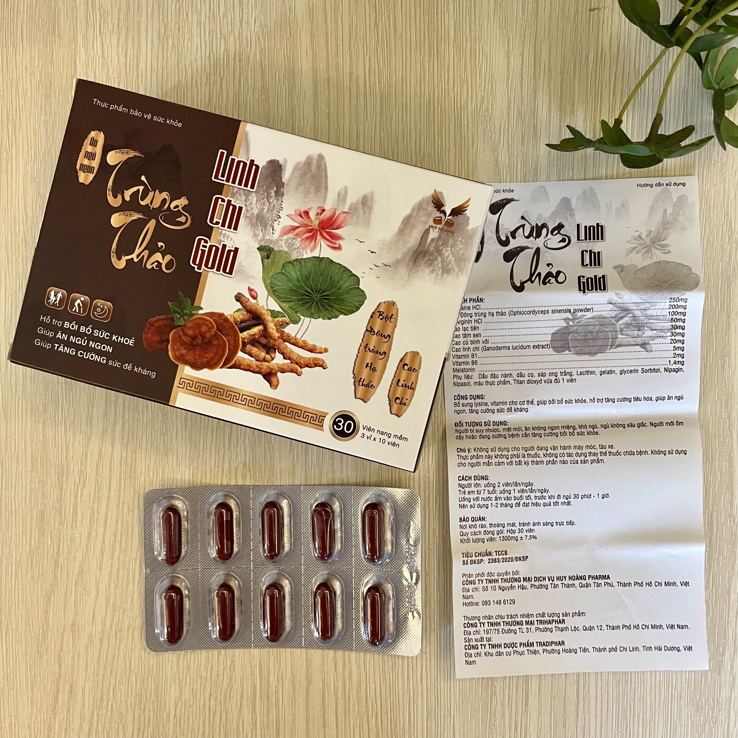 TRÙNG THẢO LINH CHI GOLD - Hỗ Trợ Ăn Ngủ Ngon