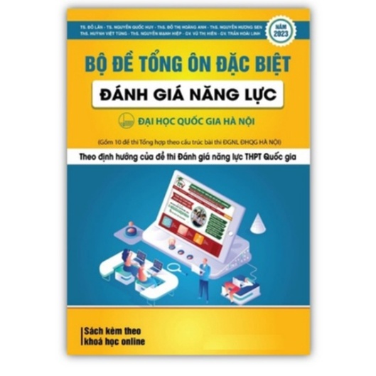 Sách - Combo 4 cuốn Bộ đề đánh giá năng lực khoa học + định tính + định lượng + tổng ôn đặc biệt (THPT DHQG) 2023