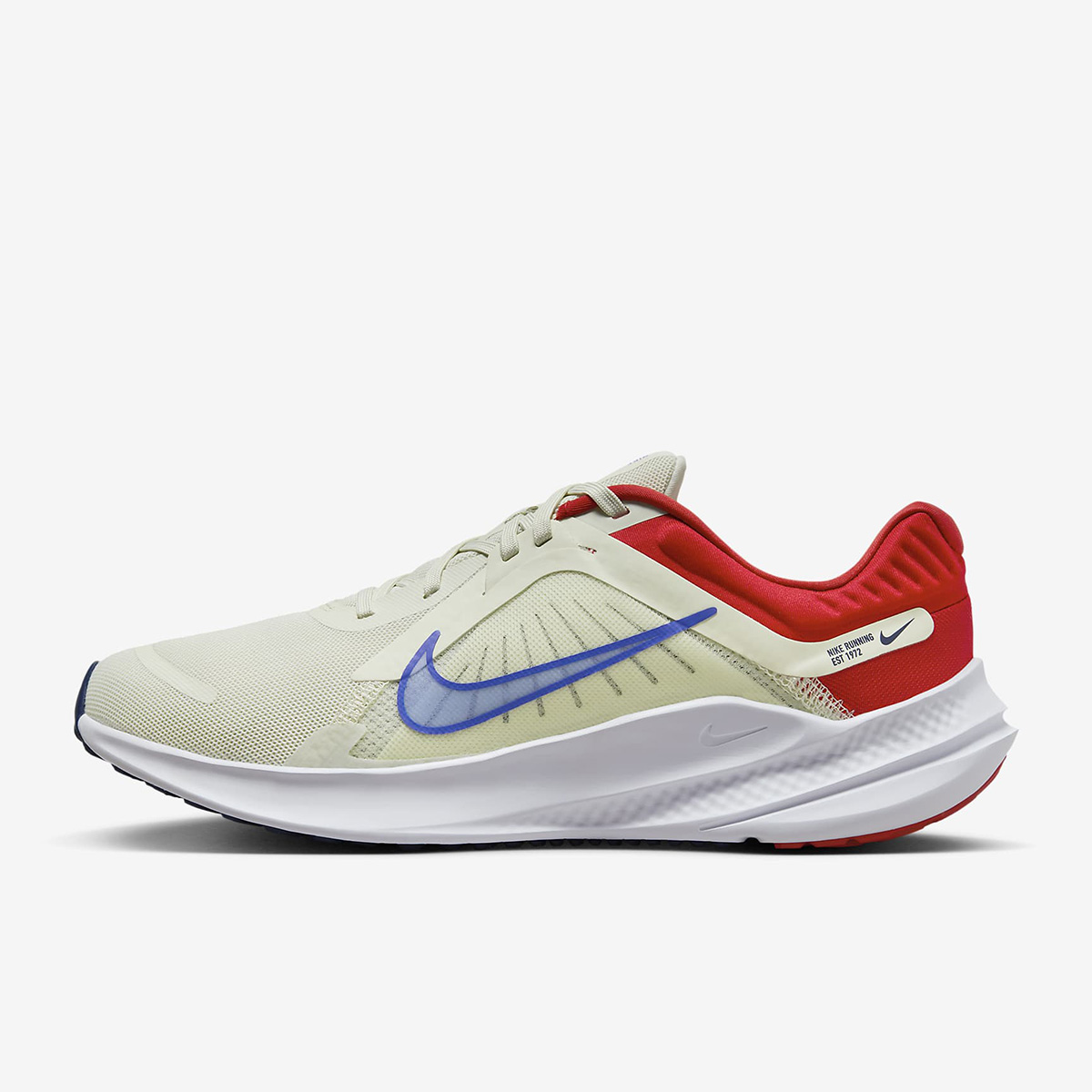 Giày chạy bộ nam NIKE QUEST 5 - SEA GLASS/BLUE JOY-UNIVERSITY RED-WHITE - 8.5 US