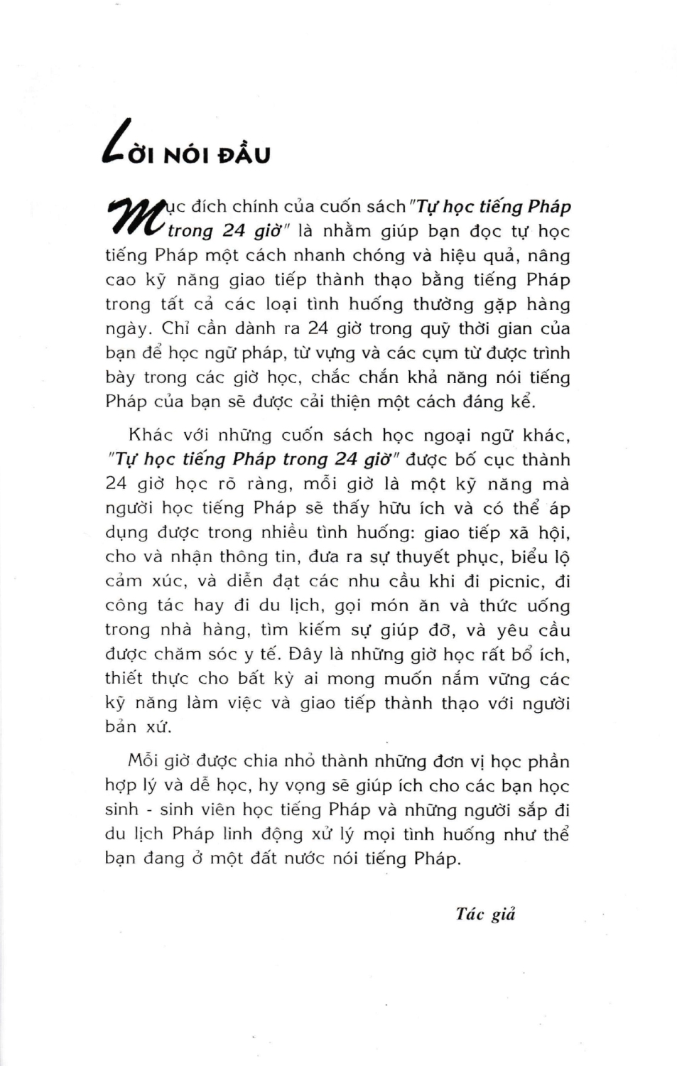 Tự Học Tiếng Pháp Trong 24 Giờ