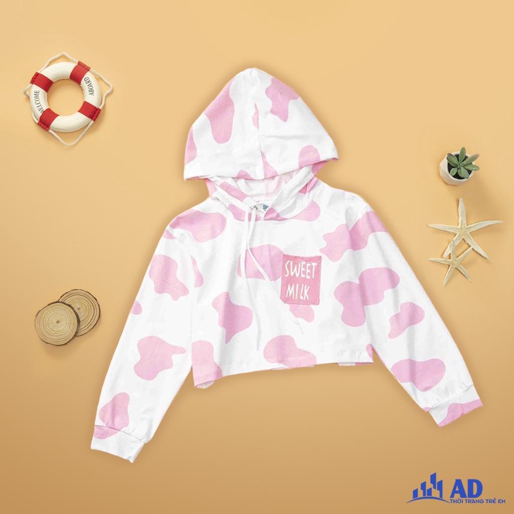 Áo Hoodie bò sữa cho bé gái