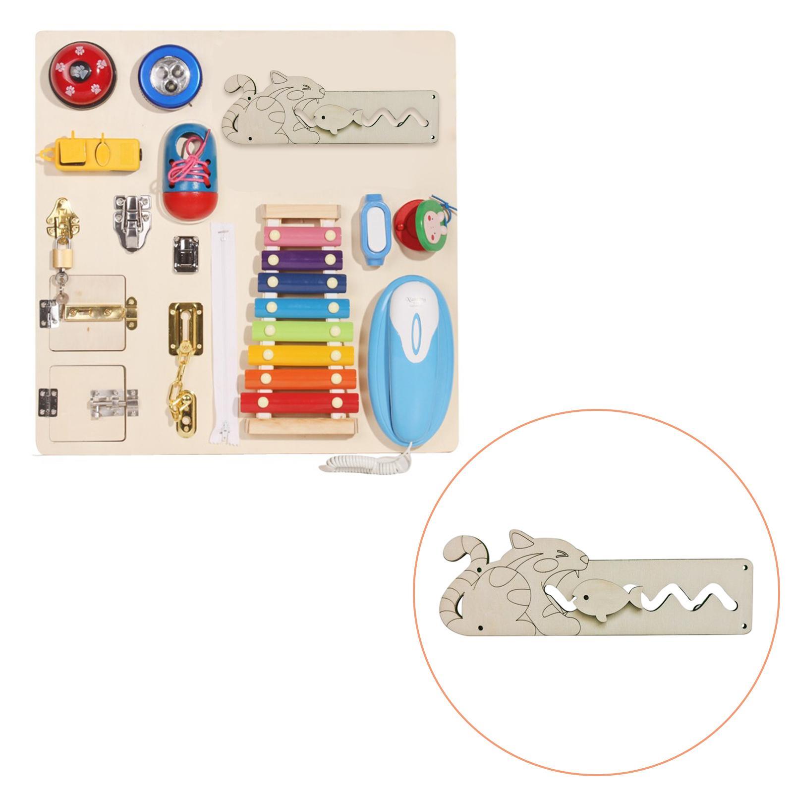 Sensory Board Accessories Cognition Toy Game for Kids Boy Birthday Gifts
