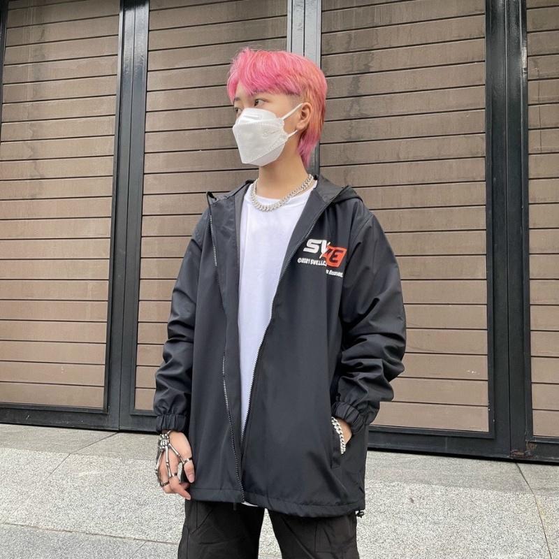 Áo bomber nam nữ unisex khoác gió jacket dù 2 lớp cúc bấm form rộng local brand ulzzang phong cách hàn quốc đep SWE