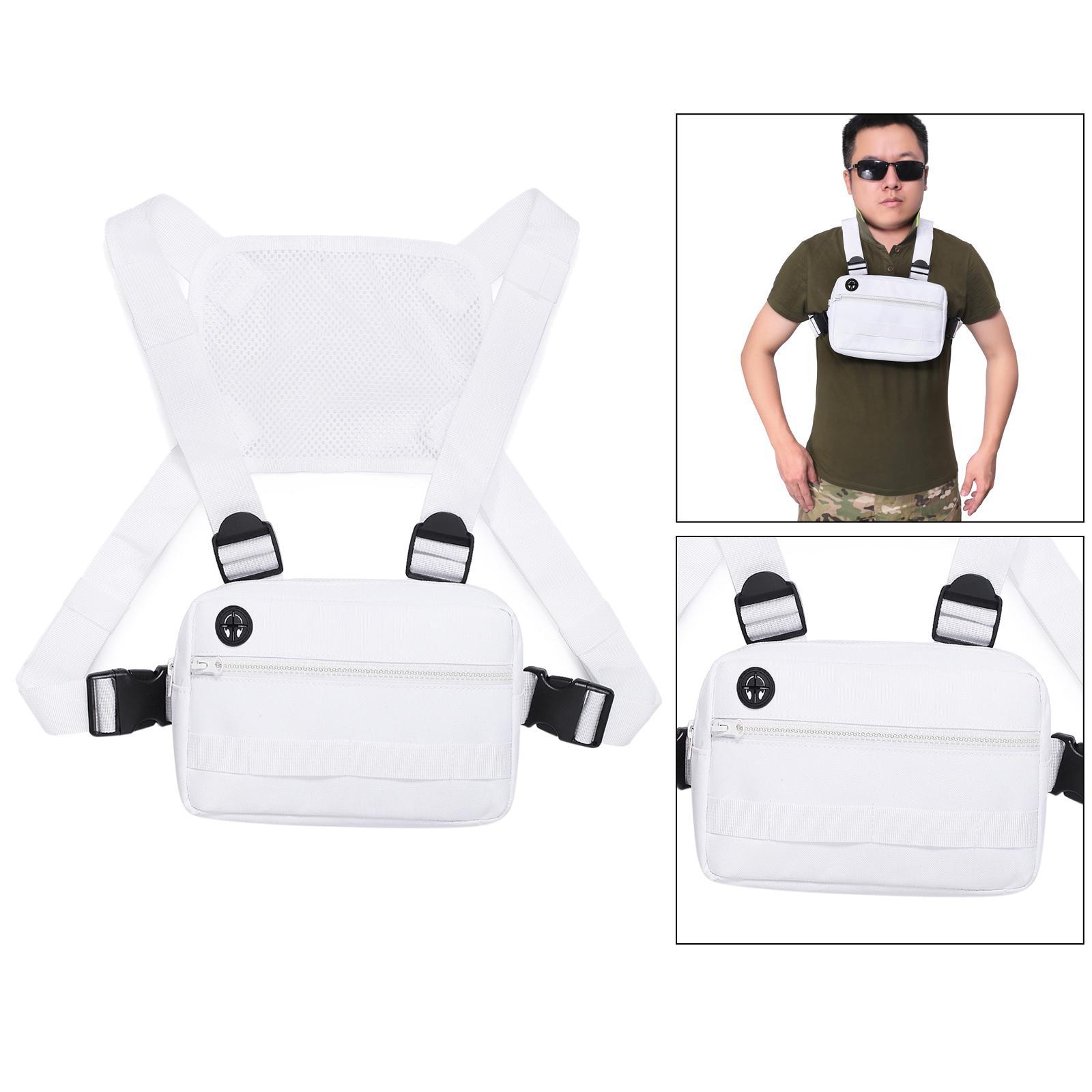 Men Chest Rig Outdoor Harness Bag Hiking Pouch Shoulder