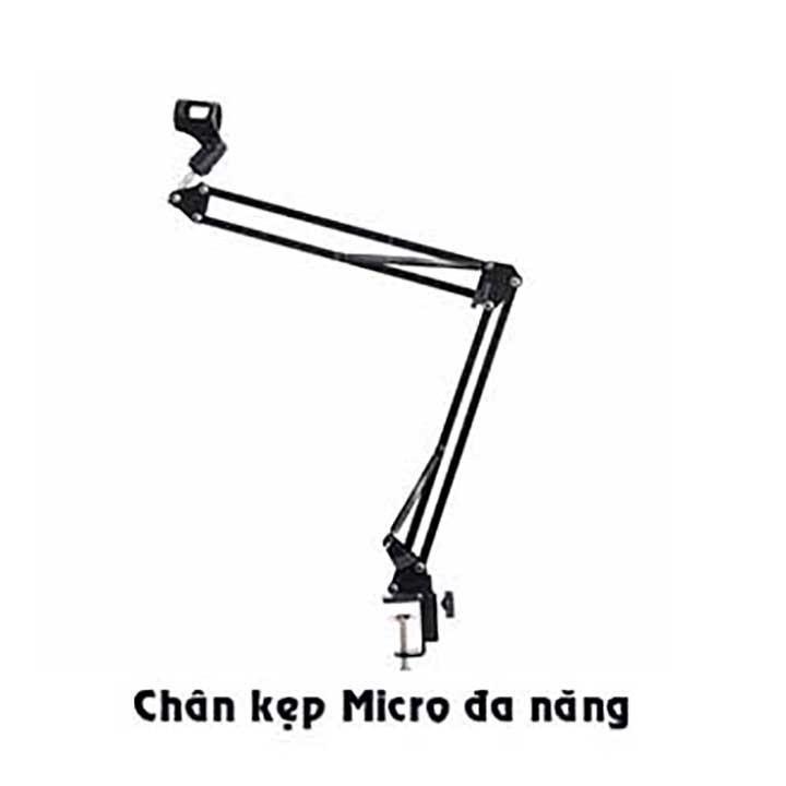 Chân giá đỡ kẹp micro cao cấp, Chân đế micro kẹp bàn, Giá đỡ micro thu âm giá rẻ