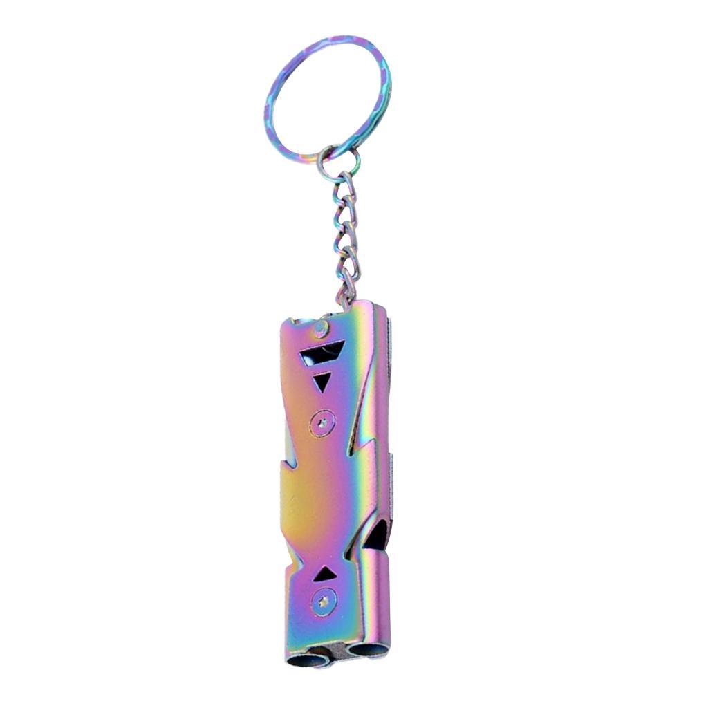 Double Pipe High Decibel Outdoor Camping Survival Emergency Whistle
