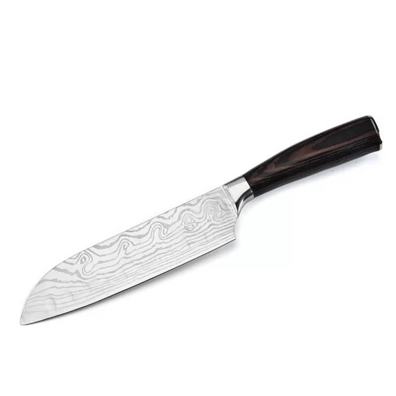 DAO BẾP NHẬT SANTOKU THÉP DAMASCUS MÃ ADT116