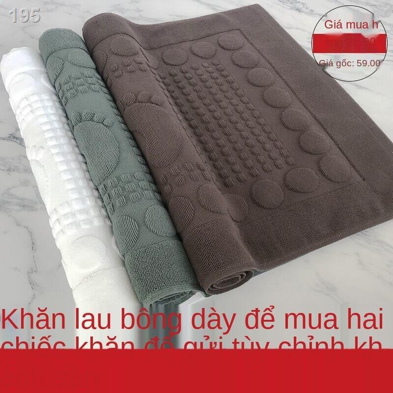 Khăn tắm khách sạn cotton tinh khiết, thảm phòng cotton, chất liệu gia dụng, thấm hút, ngâm chân dày dặn và l