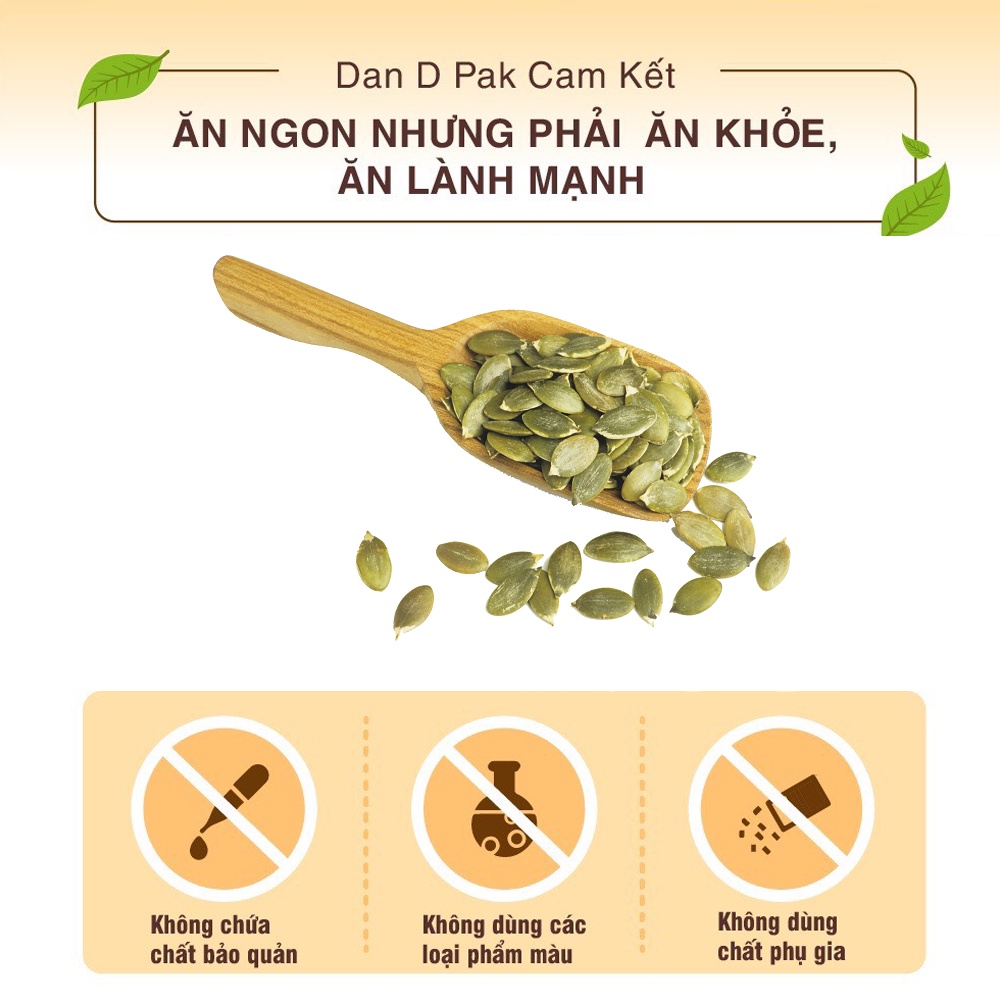 Hạt bí xanh tự nhiên tốt cho sức khỏe, ăn vặt 1kg Dan D Pak