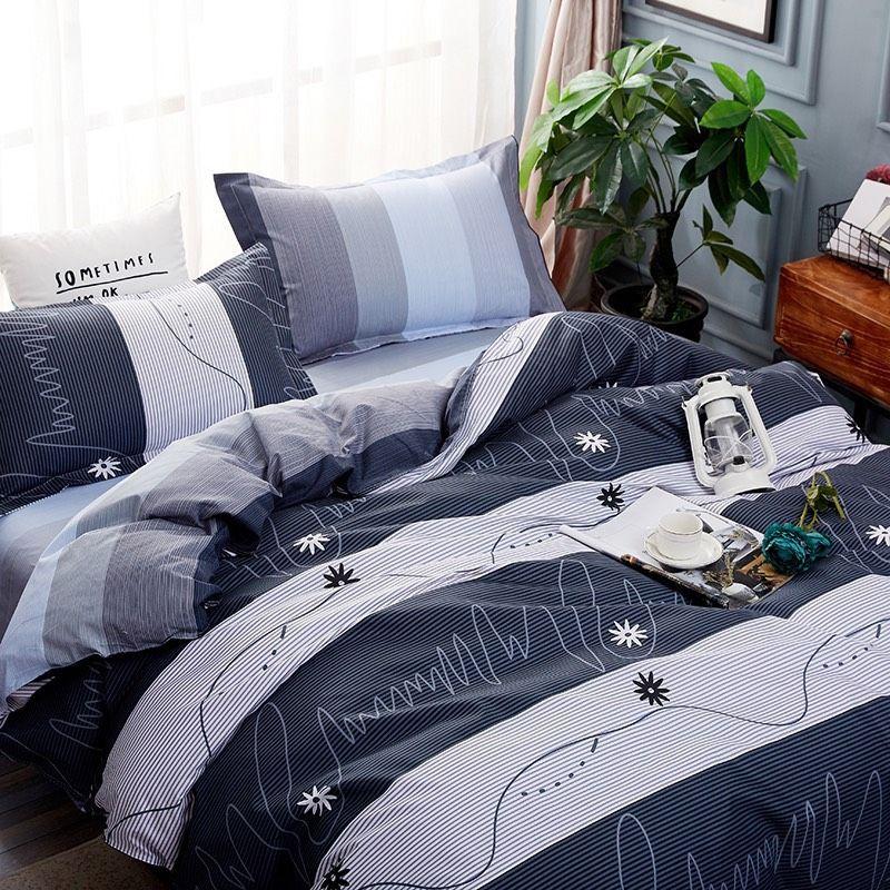 Bộ chăn ga gối chữ ký Cotton Poly cao cấp GenZ Bedding, chăn ga Hàn Quốc, miễn phí bo chun drap ga giường theo yêu cầu