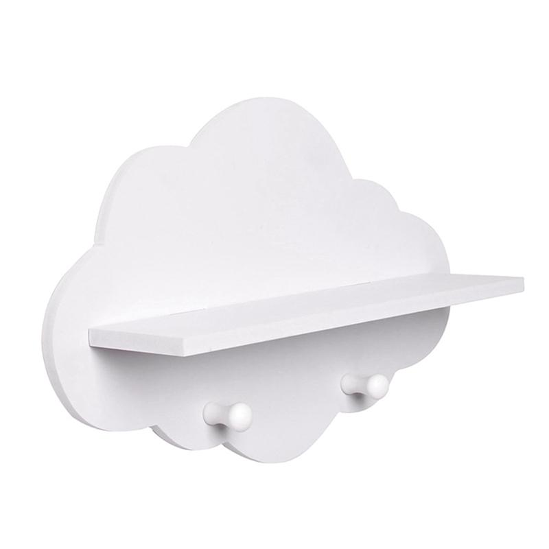 Thời Trang Hình Đám Mây Gỗ Nhà Bếp Phòng Khách Phụ Kiện Treo Lưu Trữ Tủ Kệ Sắp Xếp Quản Gia Trên Tường