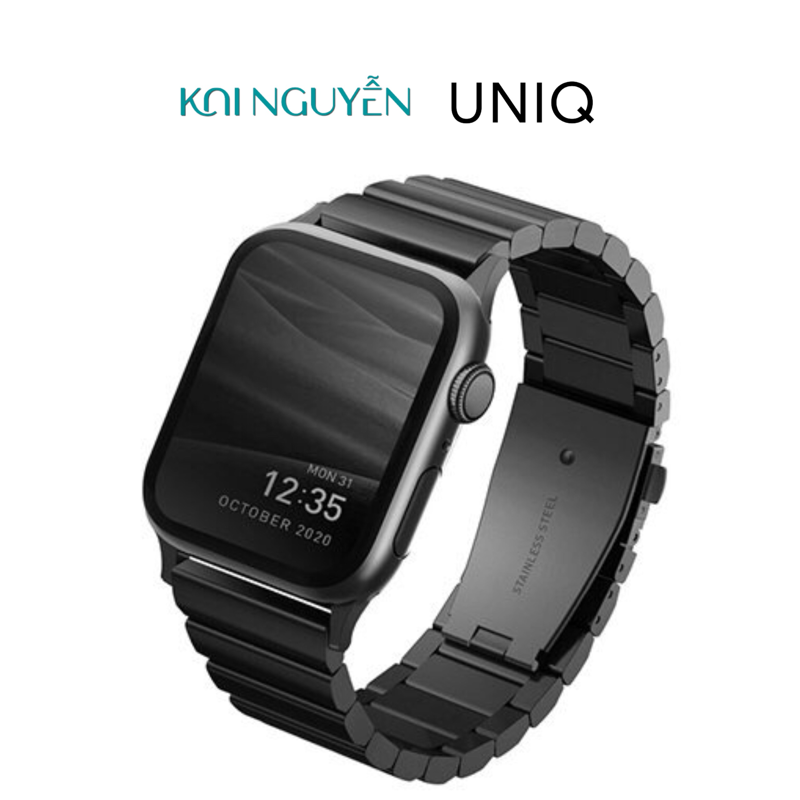 Dây UNIQ Strova Steel Link Band dành cho Apple Watch Series 1~7/ SE 42,44,45mm - Hàng chính hãng