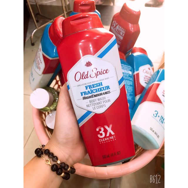 SỮA TẮM NAM TƯƠI MÁT OLD SPICE FRESH FRAICHEUR HIGH ENDURANCE 532ML