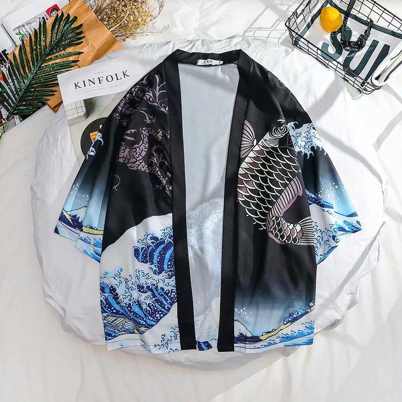 Set Áo Sơ Mi Ngắn Tay + Quần Short In Họa Tiết Thời Trang Mùa Hè Dành Cho Nam