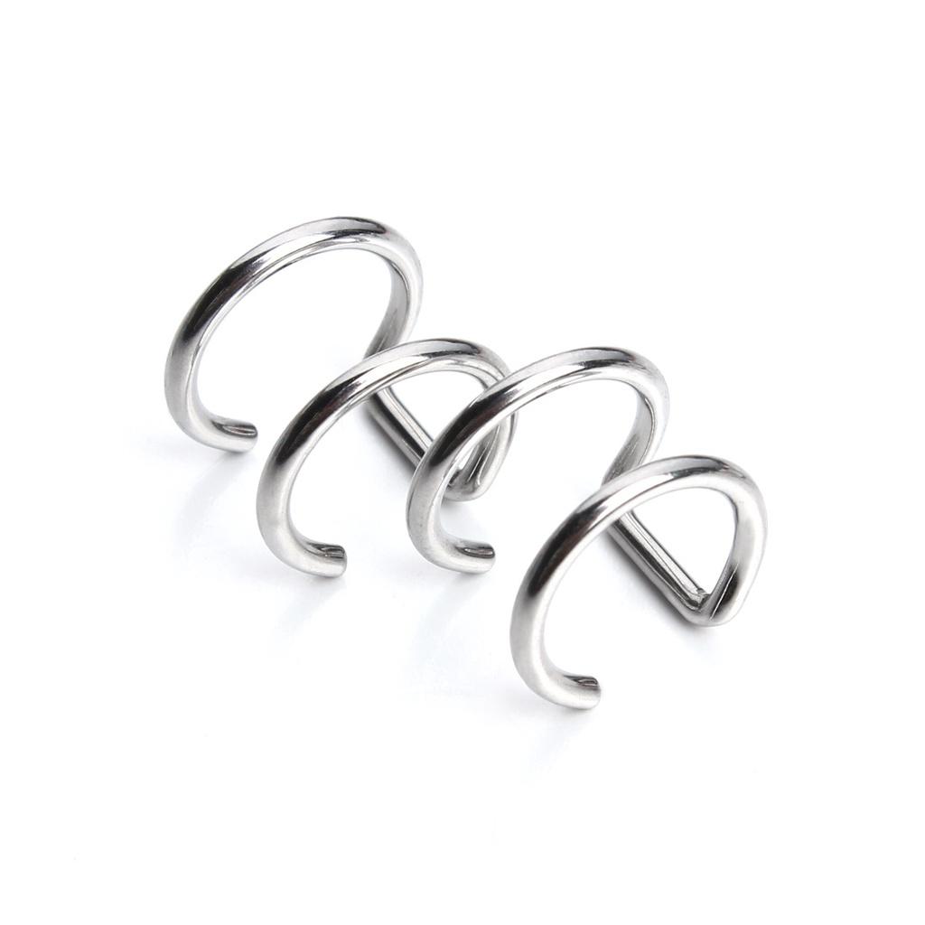 1 Khuyên Tai / Mũi / Môi / Mũi Hình Chữ U Không Cần Xỏ Lỗ Cho Nam Và Nữ