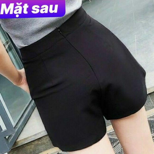 Quần giả váy xẻ đùi lưng siêu cao chất tuyết mưa đứng from không nhăn không xù lông thời trang Banamo Fashhion 637
