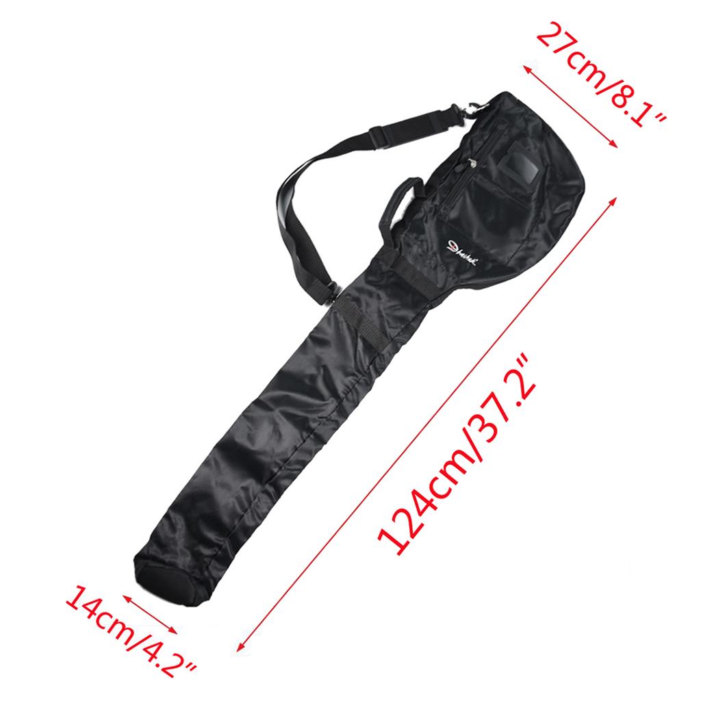 2 Count Portable Golf Bag Carrier Course Training Practice Travel Case Rack