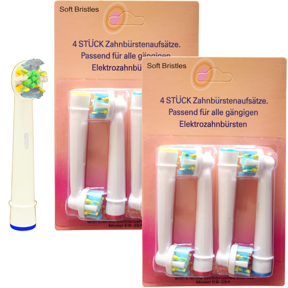 Bộ 4 đầu bàn chải đánh răng điện thay thế cho máy Oral B - Precision,  FlossAction, Gum Care, Sensitive - đánh bật cao răng, răng nhạy cảm, chăm sóc nướu lợi