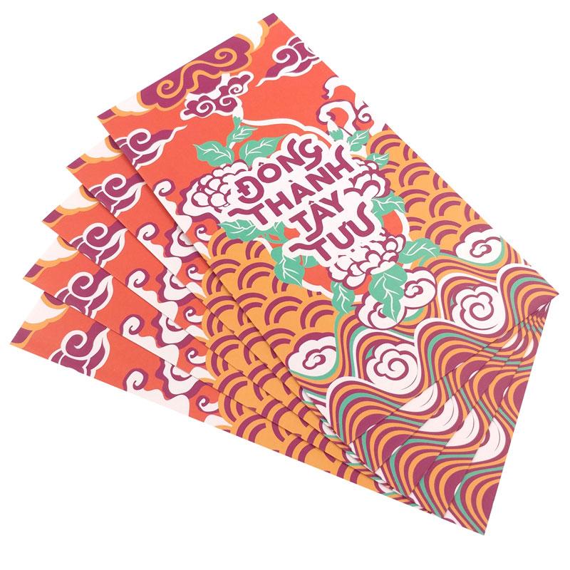 Bộ 5 Bao Lì Xì SDstationery Cát Niên Mỹ Ý - Đông Thành Tây Tựu