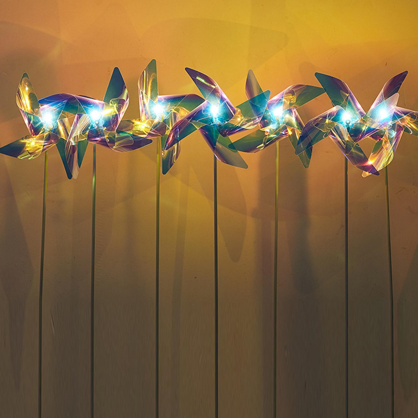 Outdoor Garden Lights, LED Windmill Decoration Lights, Waterproof Stake Light for Yard, Lawn, Walkway Decor