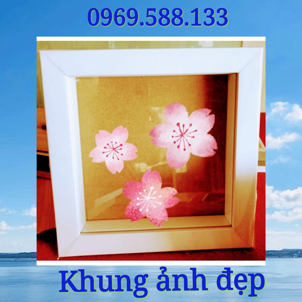 Khung ảnh đẹp cỡ vuông 20x20cm(mặt khung bằng mica)