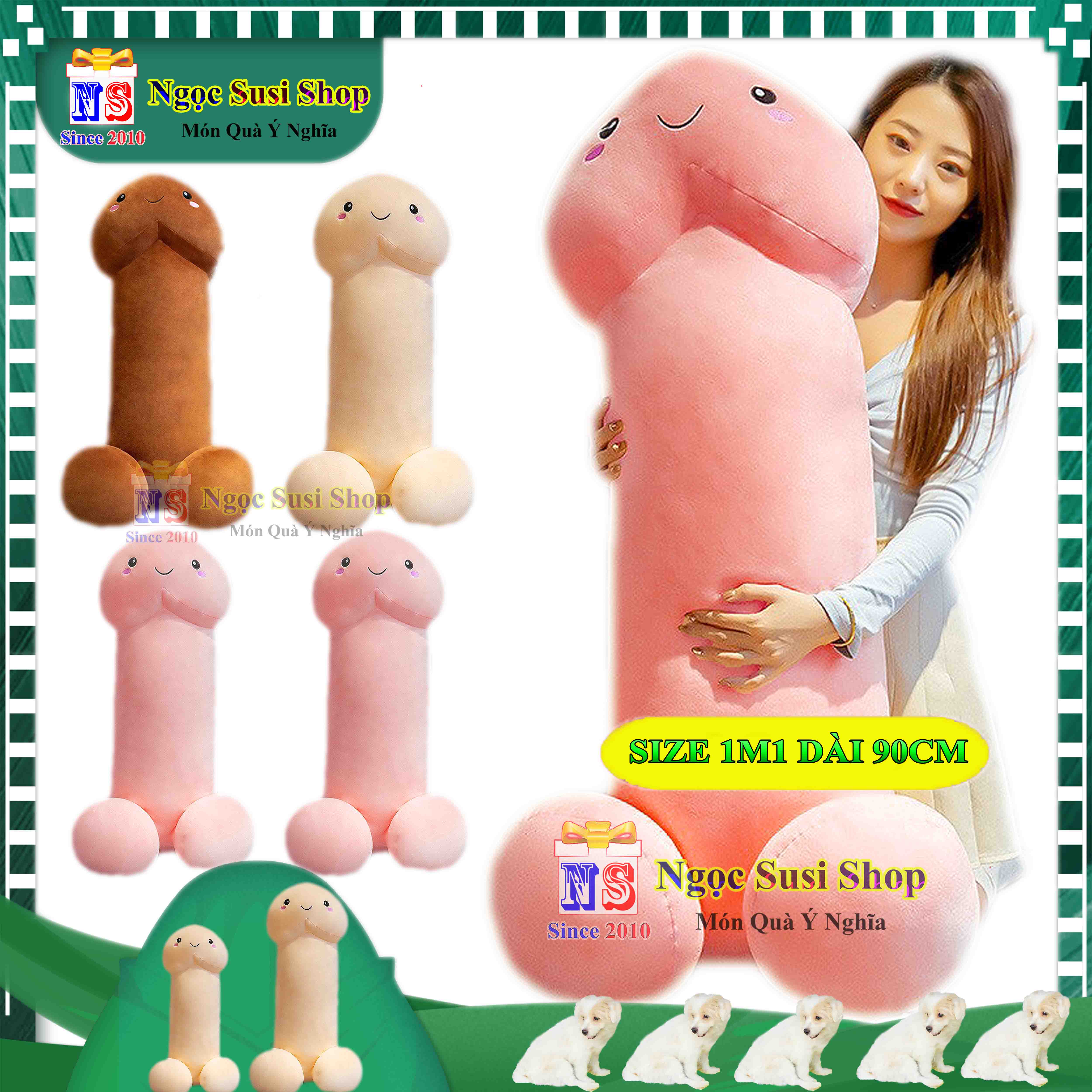 THÚ NHỒI BÔNG GỐI ÔM CON CIU KIU SIÊU TO DÀI ÔM NGỦ CHO CÁC NÀNG RẤT CƯNG - GẤU BÔNG HÌNH CON CIU