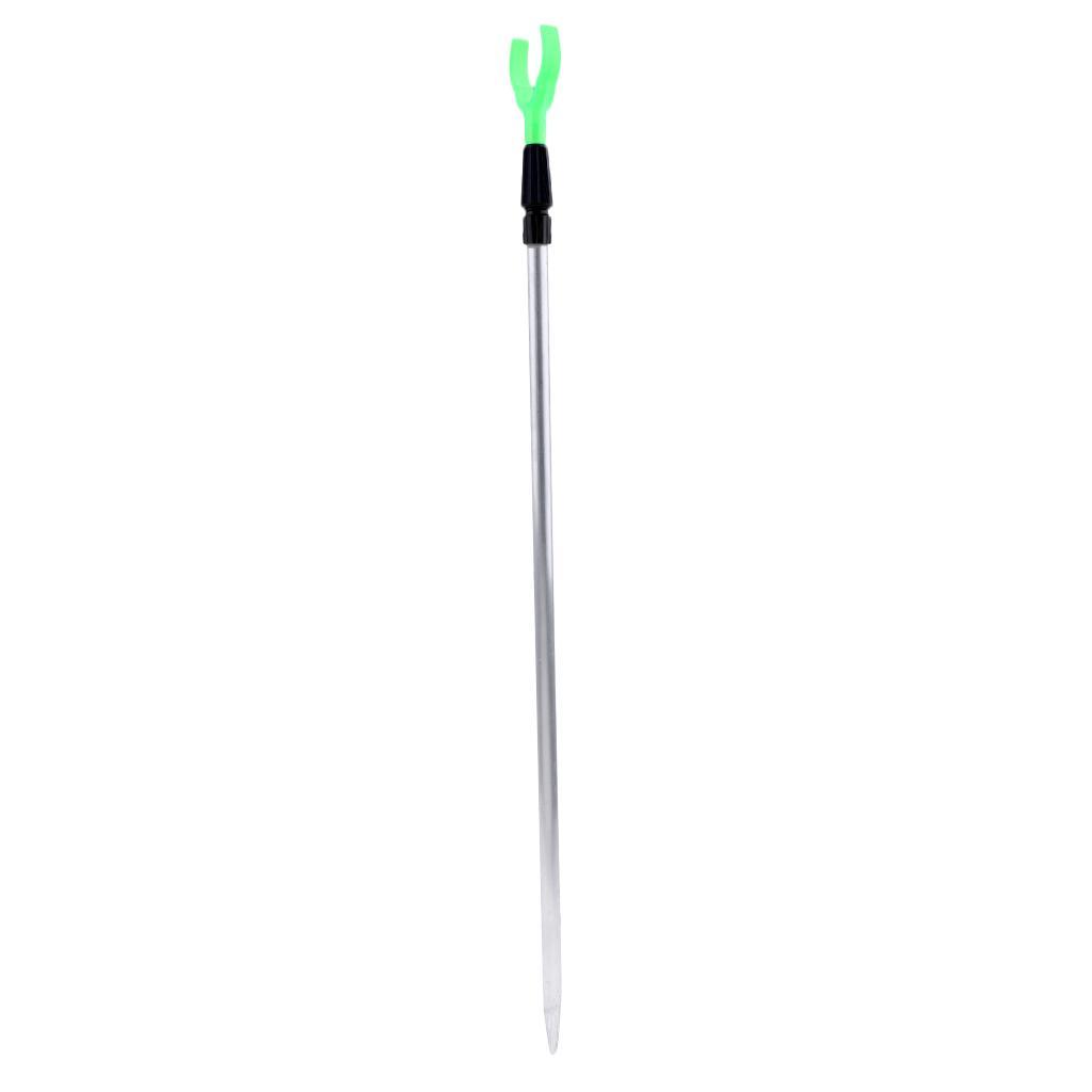 2pcs Telescopic Fishing Rod Rest Fishing Rod Stand Bracket Ground Holder Fishing Rod Rack Ground Insert