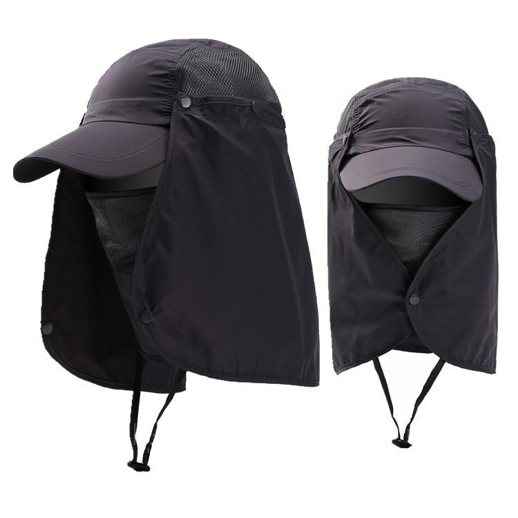 Nón lưỡi trai Chống Nắng chống côn trùng UPF 50+ CAP ACG SS17 cao cấp (Xám Đen) - Skylife