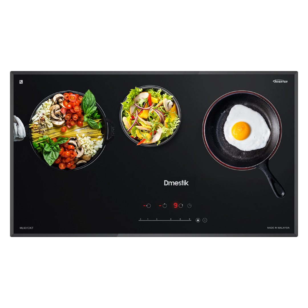 Bếp từ hồng ngoại D'mestik ML931 DKT ba vùng nấu - Hàng Chính Hãng