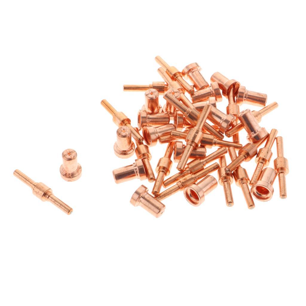 40pcs 40A Extended Plasma Cutting Consumables Torch Nozzle
