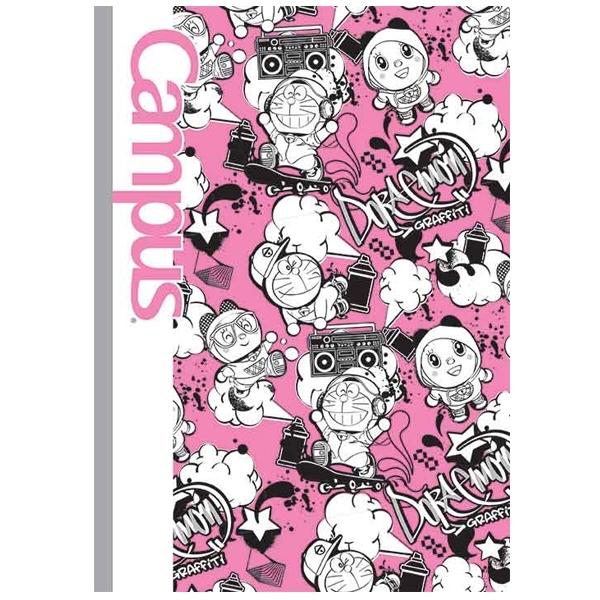 Combo 5 Tập Doraemon Graffiti - B5 Kẻ Ngang Có Chấm 120 Trang ĐL 58-65g/m2 - Campus NB-BDGF120 (Mẫu Màu Giao Ngẫu Nhiên)