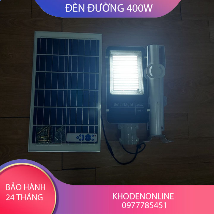 Đèn năng lượng mặt trời bàn chải 400W (GIÁ KHO)