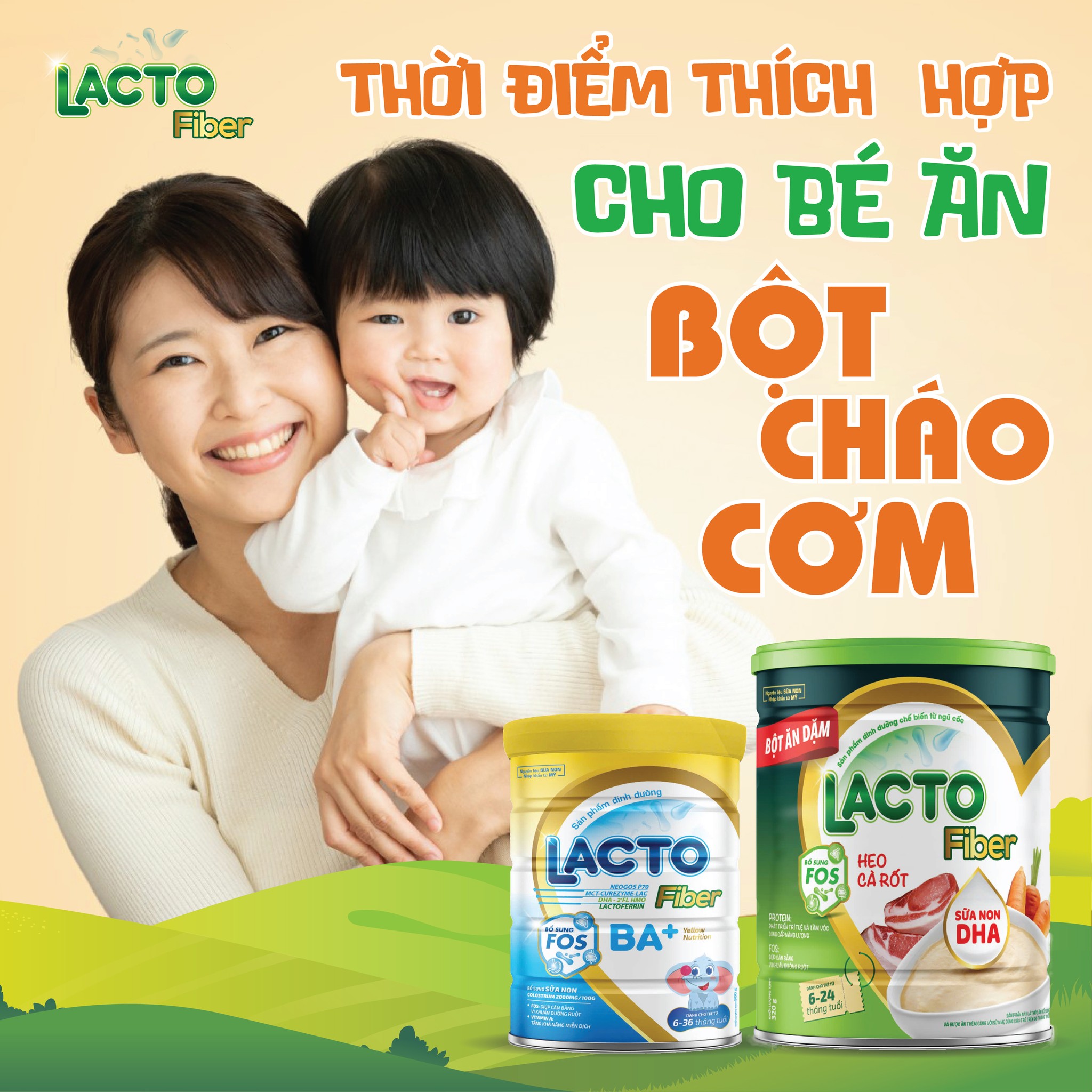 Bột Ăn Dặm Cao Cấp Lacto Fiber 320g