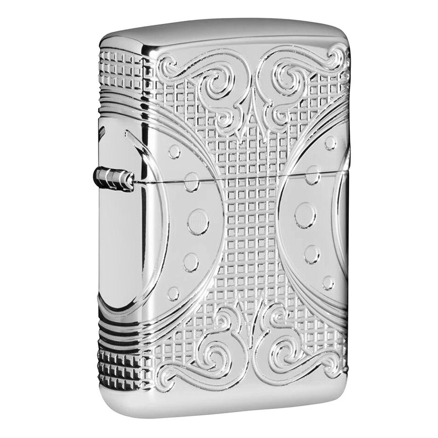 Bật Lửa Zippo 49037 – Zippo Armor Geometric Space Design High Polish Chrome