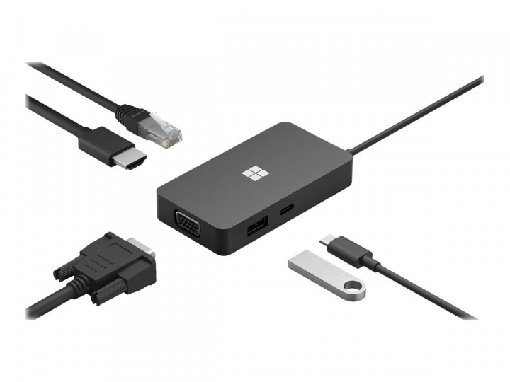 Bộ chia Microsoft USB-C Travel Hub (SWV-00005) - Hàng Chính Hãng