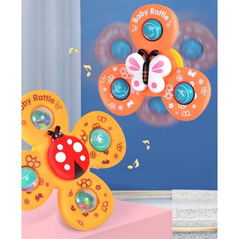 Đồ chơi Spinner- BỘ 3 con quay Spinner vui nhộn cho bé mới biết ngồi