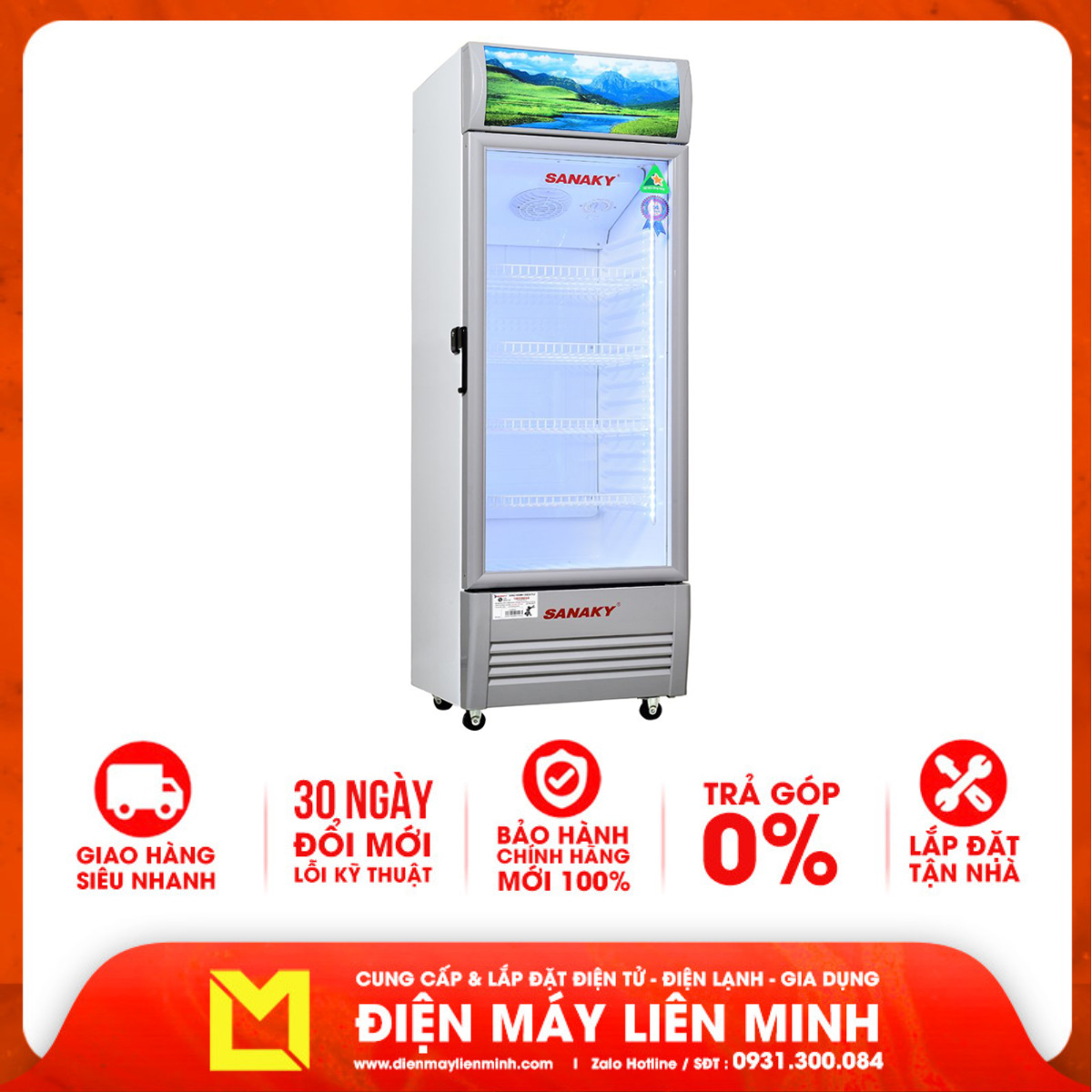 Tủ mát Sanaky VH-3089K 300 lít - Hàng chính hãng (chỉ giao HCM)