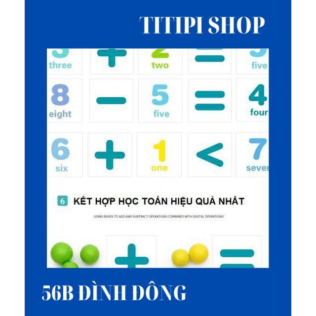 Siêu giảm giá Gắp bi gỗ Học toán cho bé