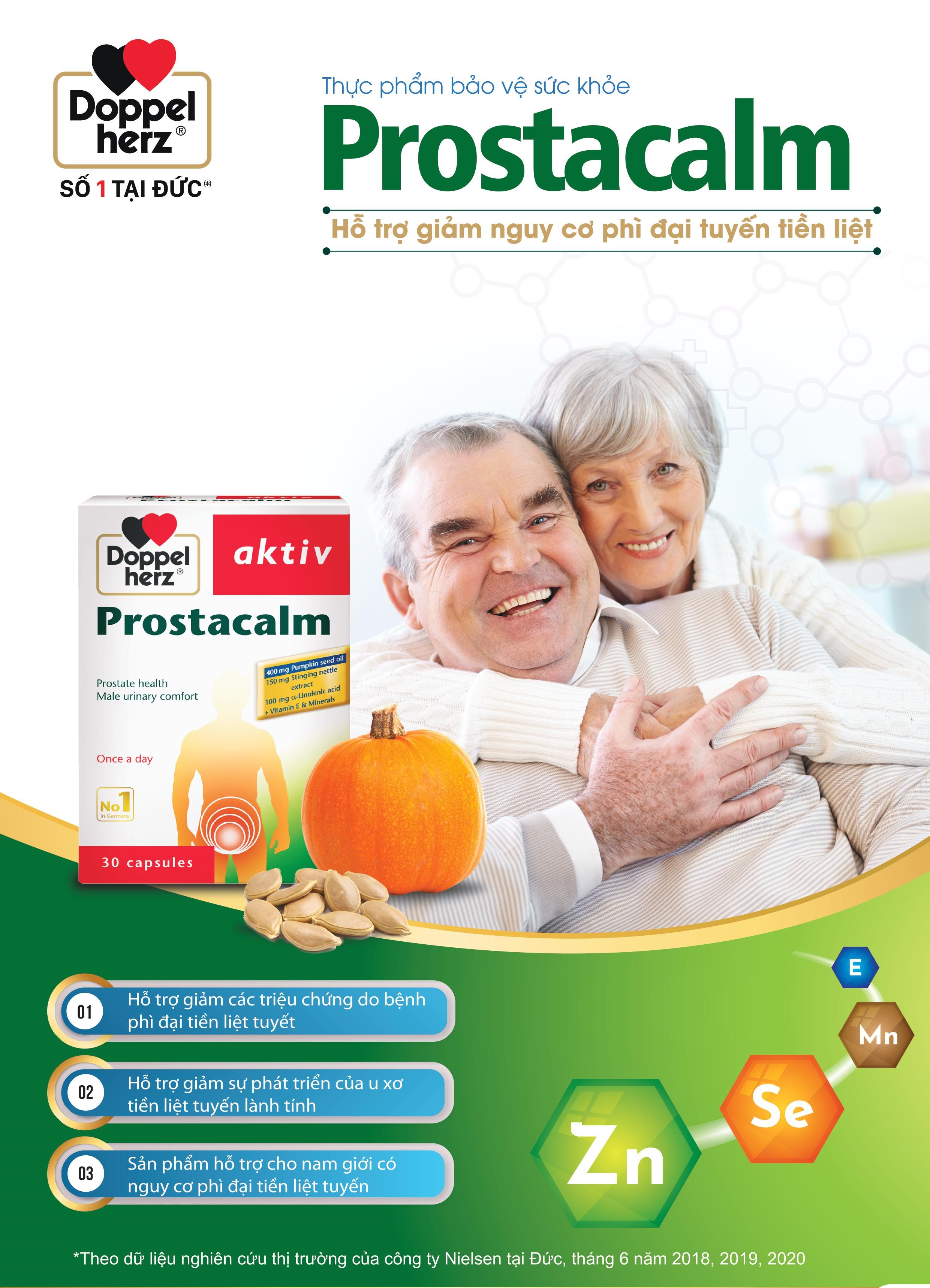 Viên uống cho người phì đại tiền liệt tuyến Doppelherz Aktiv Prostacalm